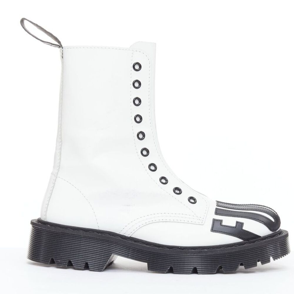 Vetements Leather Combat Boots